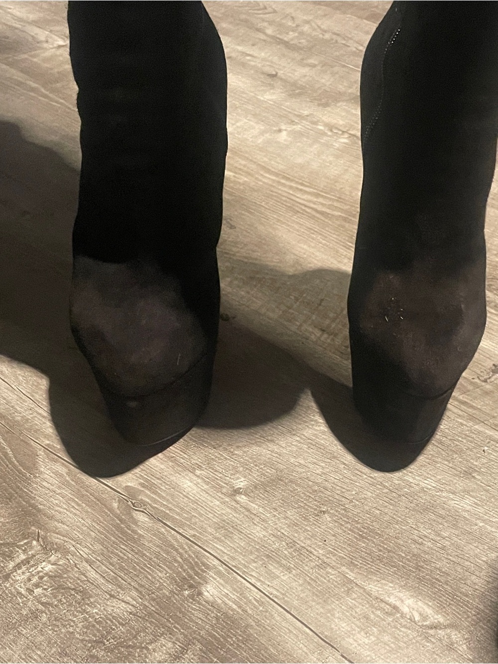 Christian Louboutin Brown Suede Platform Ankle Boots